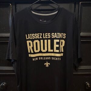 Nike Dri Fit Black and Gold New Orleans Saints Tee